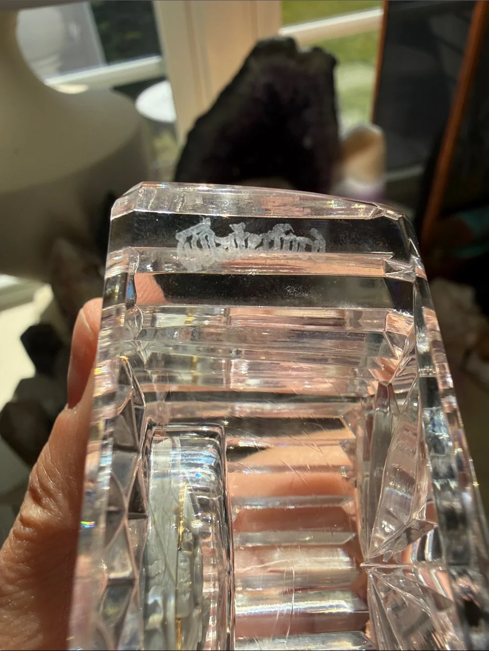 Waterford crystal mantel
